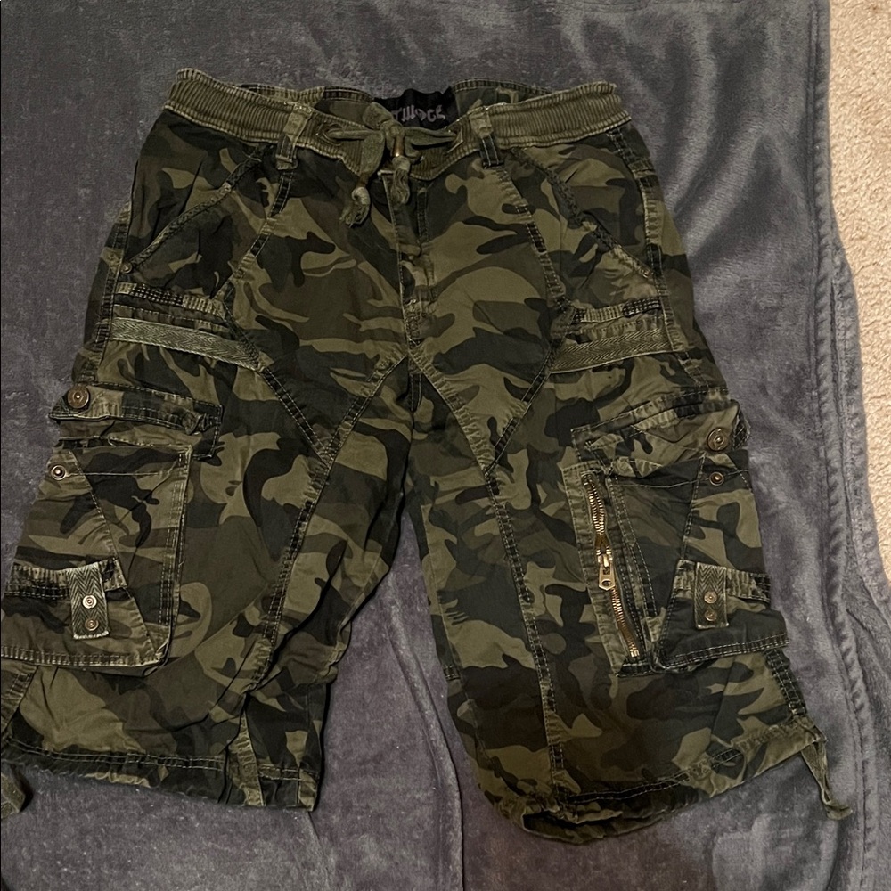 Young Men's Camouflage Cargo Shorts